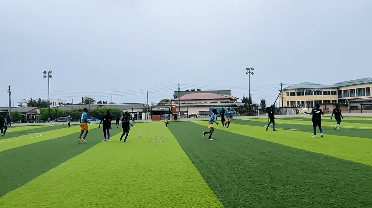 Caption Dadzie speaks to the media after the game